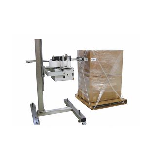 Instant printing labeling machine for large items (200L barrels, etc.)