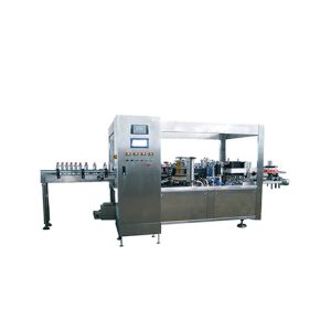 Automatic linear hot melt adhesive labeling machine