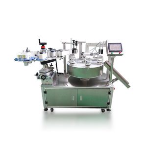 Automatic turntable four-sided labeling machine