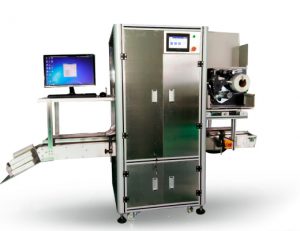 Self-adhesive label labeling machine