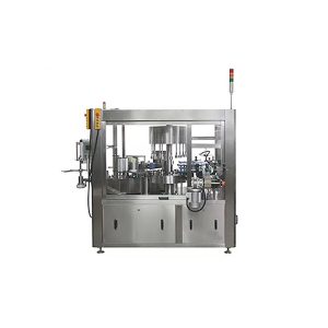 Automatic rotary hot melt adhesive labeling